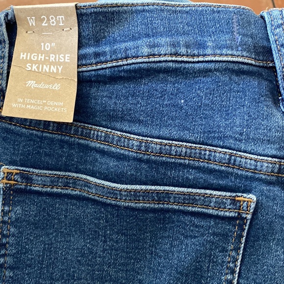 NEW MADEWELL 10” HIGH RISE SKINNY JEANS MA621 WENDOVER WASH - Picture 10 of 12